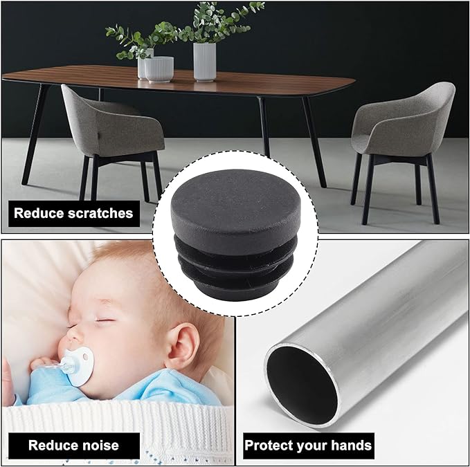 8 PCS Black Round Plastic Blan - огляд і ціна Plastic Pipe Clip