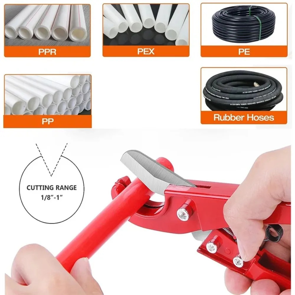 PU/PP/PE/PPR Hose Cutting Hand - огляд і ціна Pipe Cutter Ratchet